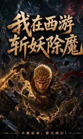 短剧《我在西游斩妖除魔》海报