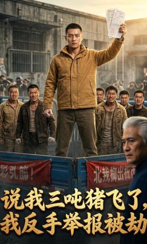 短剧《说我三吨猪飞了，我反手举报被劫》海报