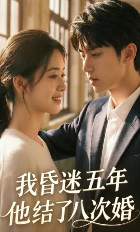 短剧《我昏迷五年他结了八次婚》海报