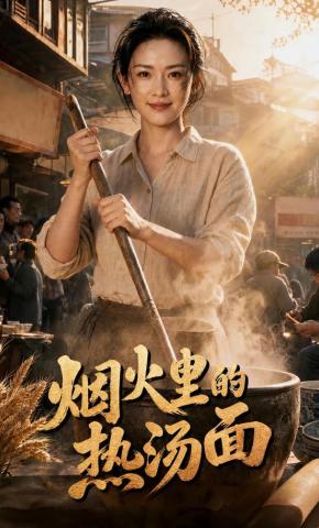 短剧《烟火里的热汤面》海报
