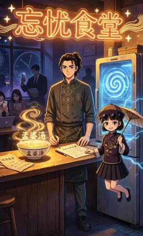 短剧《忘忧食堂》海报