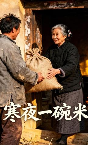 短剧《寒夜一碗米》海报