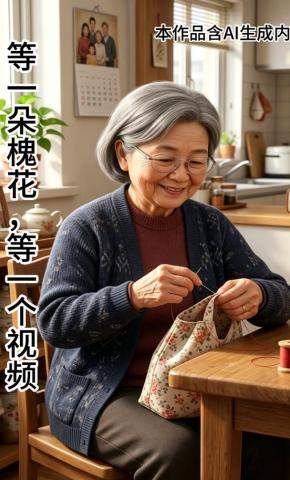短剧《等一朵槐花，等一个视频》海报