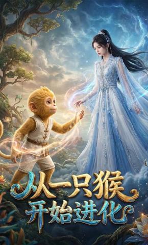短剧《从一只猴开始进化》海报