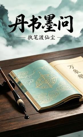 短剧《丹书墨问，执笔渡仙尘》海报