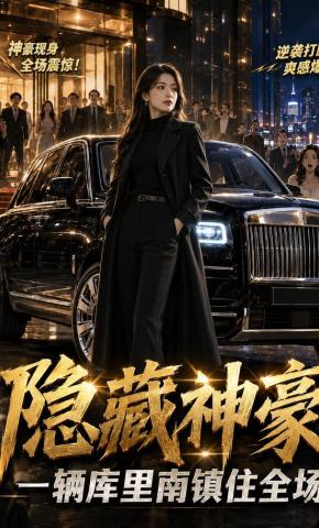 短剧《隐藏神豪：一辆库里南镇住全场》海报