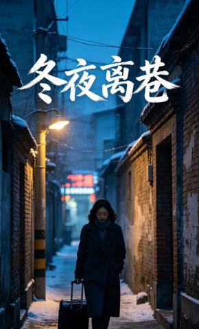 短剧《冬夜离巷》海报