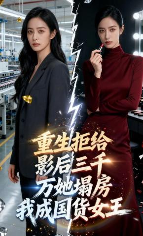 短剧《重生拒给影后三千万，她塌房我成国货女王》海报