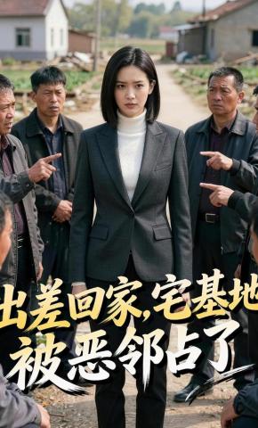 短剧《出差回家，宅基地被恶邻占了》海报