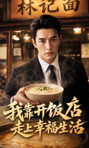 短剧《我靠开饭店走上幸福生活》海报