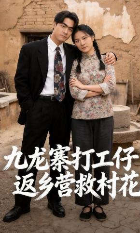 短剧《九龙寨打工仔返乡营救村花》海报