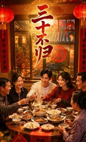 短剧《三十不归》海报