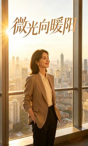 短剧《微光向暖阳》海报