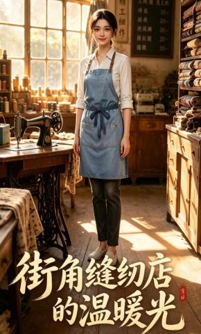 短剧《街角缝纫店的温暖光》海报