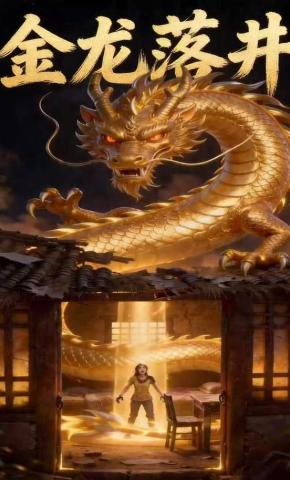 短剧《金龙落井》海报