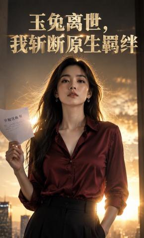短剧《玉兔离世，我斩断原生羁绊》海报