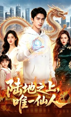 短剧《陆地之上，唯一仙人》海报