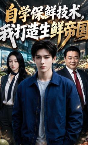 短剧《自学保鲜技术，我打造生鲜帝国》海报