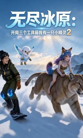 短剧《无尽冰原：开局三个工具箱我有一只小精灵2》海报