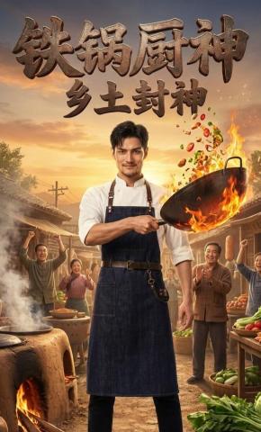 短剧《铁锅厨神：乡土封神》海报