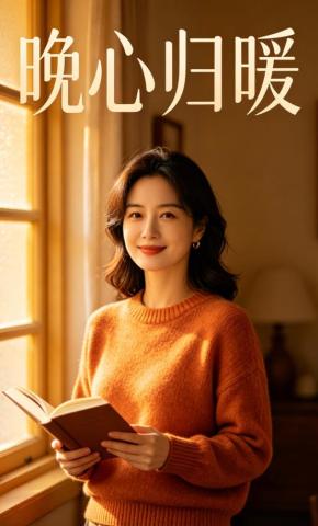 短剧《晚心归暖》海报