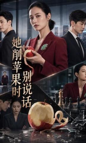 短剧《她削苹果时别说话》海报