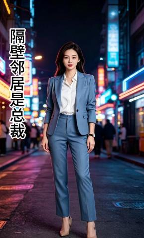 短剧《隔壁邻居是总裁》海报