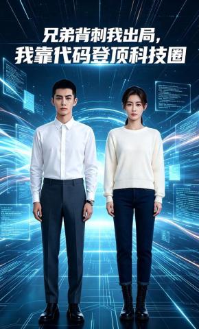 短剧《兄弟背刺我出局，我靠代码登顶科技圈》海报