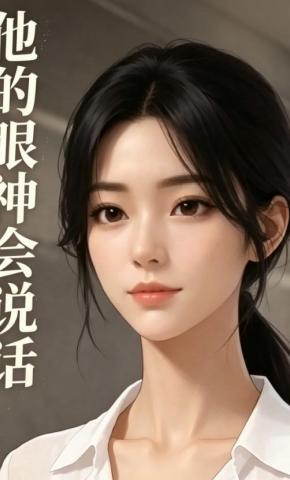短剧《他的眼神会说话》海报