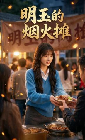 短剧《明玉的烟火摊》海报