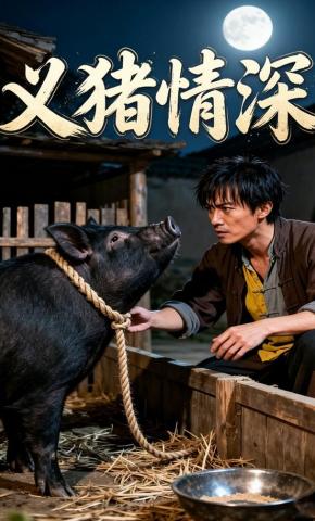 短剧《义猪情深》海报