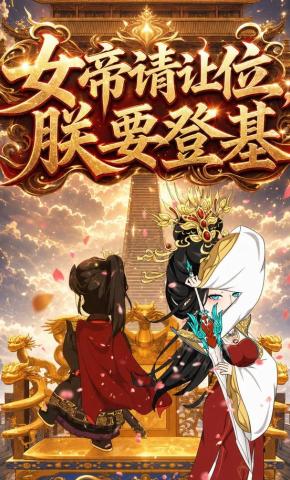 短剧《女帝请让位，朕要登基》海报