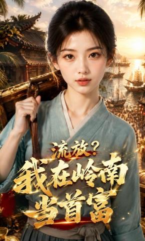 短剧《流放？我在岭南当首富》海报