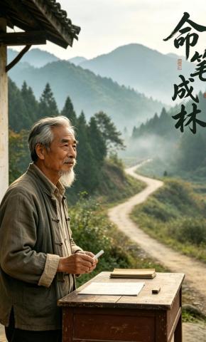 短剧《命笔成林》海报