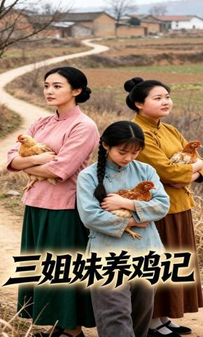 短剧《三姐妹养鸡记》海报