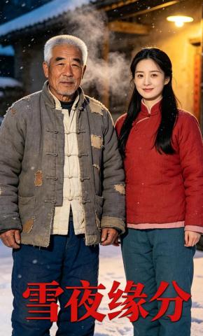 短剧《雪夜缘分》海报