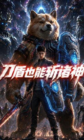 短剧《刀盾也能斩诸神》海报