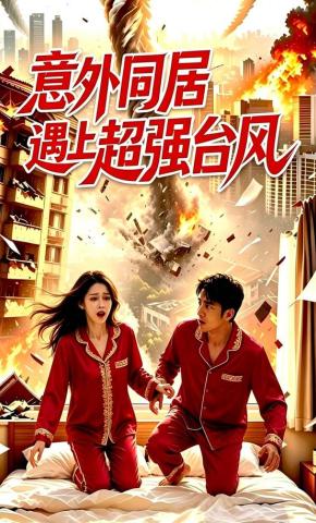 短剧《意外同居遇上超强台风》海报