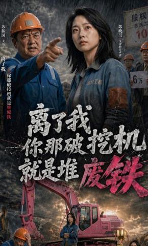 短剧《离了我你那破挖机就是堆废铁》海报