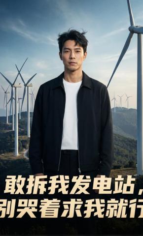 短剧《敢拆我发电站，别哭着求我就行》海报