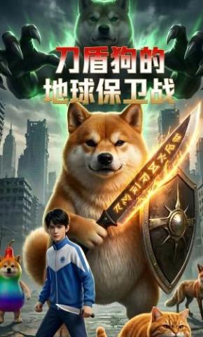 短剧《刀盾狗的地球保卫战》海报
