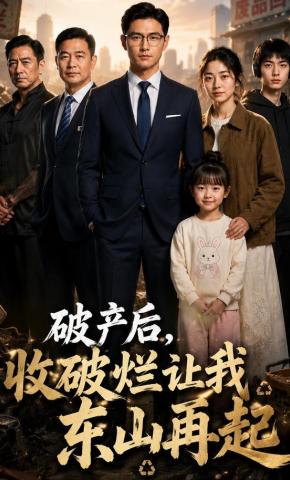 短剧《破产后，收破烂让我东山再起》海报