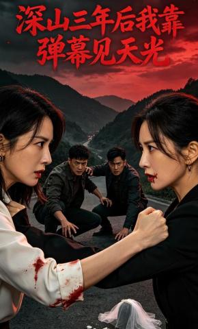 短剧《深山三年后我靠弹幕见天光》海报