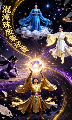 短剧《混沌珠废柴逆袭》海报