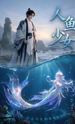 短剧《人鱼少女》海报