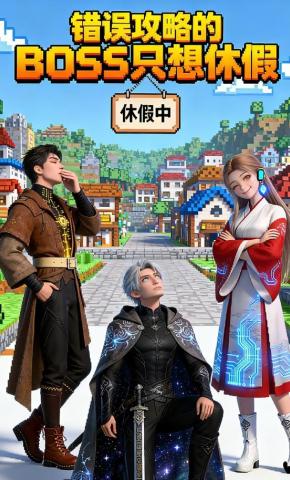 短剧《错误攻略的BOSS只想休假》海报