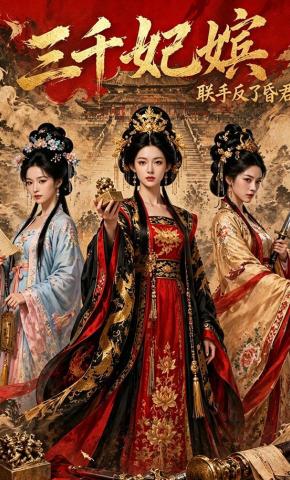 短剧《三千妃嫔，联手反了昏君》海报