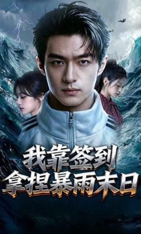 短剧《我靠签到拿捏暴雨末日》海报