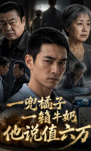 短剧《一兜橘子一箱牛奶，他说值六万》海报