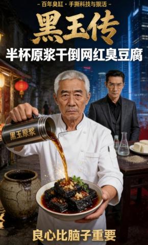 短剧《黑玉传：半杯原浆干倒网红臭豆腐》海报